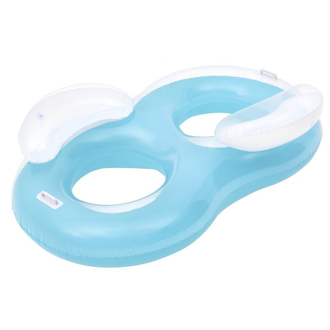 Bestway 43009 Nafukovací dvojité křeslo Double Ring 188x117cm - modré ~ 2
