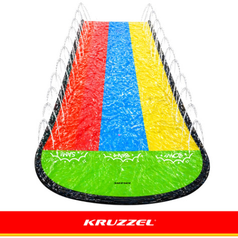 Vodní skluzavka s fontánou 480 cm 3 dráhy Kruzzel 27520 ~ 5