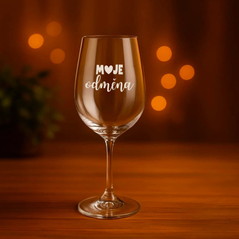 Ahome Sklenice na víno 450 ml gravír - Moje odměna ~ 2
