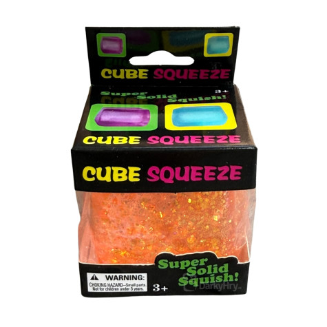 Cube Squeeze Glitter perleťová squishy mačkací kostka 5 cm ~ 1