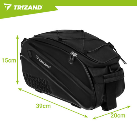 Brašna na nosič kola 10l černá Trizand 27516 ~ 9