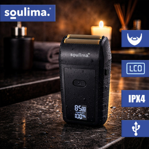 Elektrický holící strojek s LED displejem Soulima 27677 ~ 2