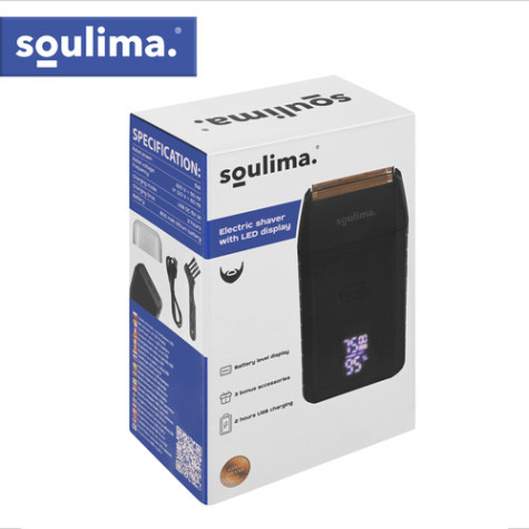 Elektrický holící strojek s LED displejem Soulima 27677 ~ 8