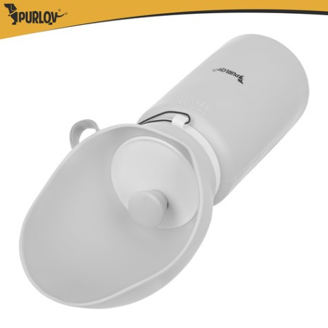 Láhev na vodu pro psy s miskou 550 ml šedá Purlov 27234 ~ 7