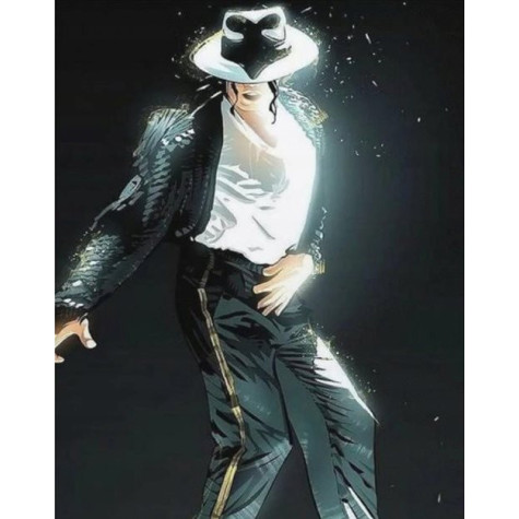Norimpex Diamantový obrázek malování 30x40cm - Michael Jackson tanec na koncertě ~ 2