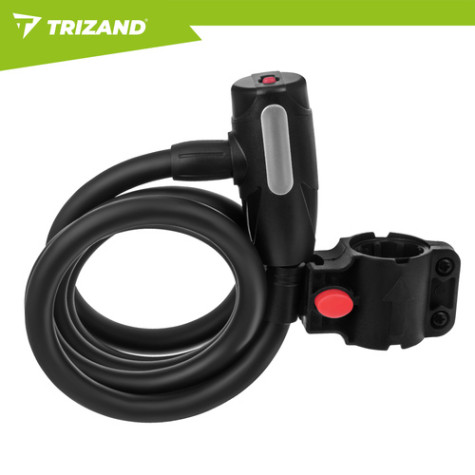 Zámek na kolo 150cm na klíč Trizand 27614 ~ 3