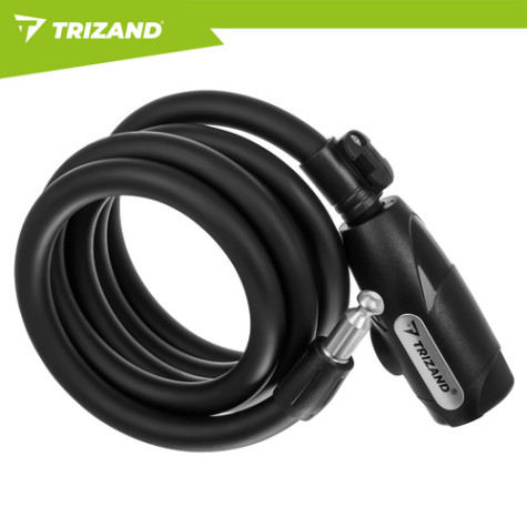 Zámek na kolo 150cm na klíč Trizand 27614 ~ 5