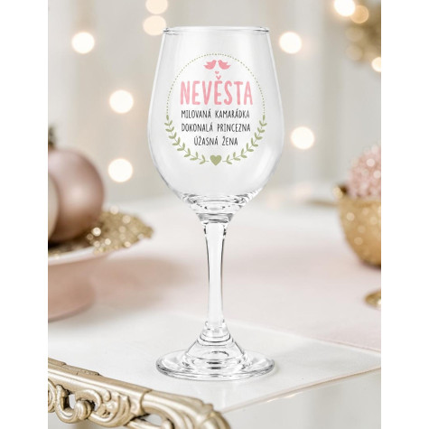 Sklenice na víno - Nevěsta ~ 1