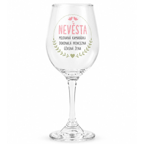 Sklenice na víno - Nevěsta ~ 2
