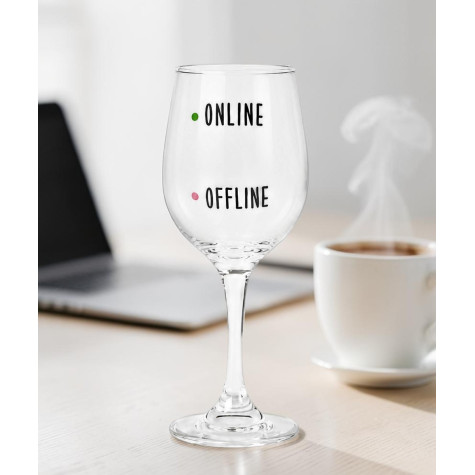 Sklenice na víno - Online/Offline ~ 1