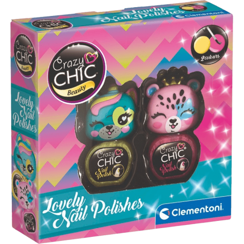 CLEMENTONI Crazy Chic Beauty: Sada laků na nehty 3 ~ 1