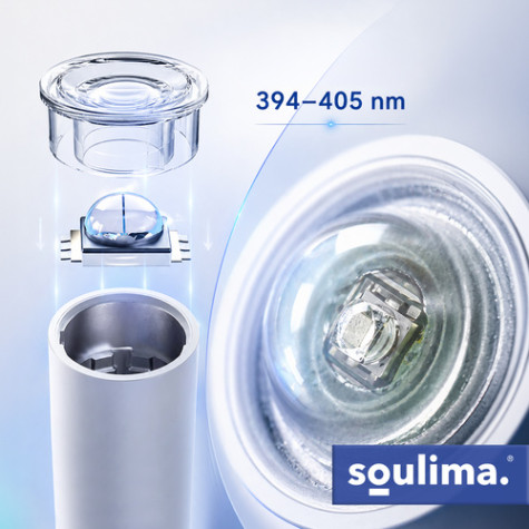 Přenosná UV LED lampa s držákem bílá Soulima 27771 ~ 5