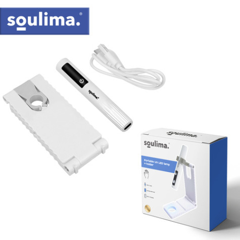 Přenosná UV LED lampa s držákem bílá Soulima 27771 ~ 7