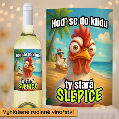 Ahome Víno Chardonnay 750 ml Ty stará slepice