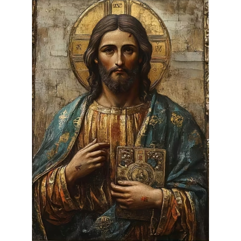 Norimpex Diamantový obrázek malování 30x40cm - Ježíš Kristus ~ 1