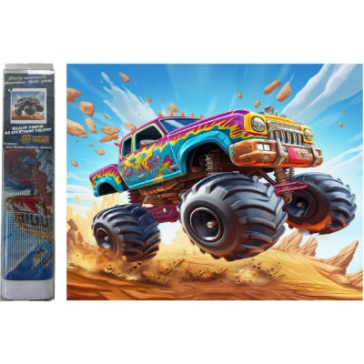 Norimpex Diamantový obrázek malování 30x40cm - Auto Monster Truck