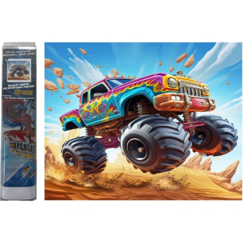 Norimpex Diamantový obrázek malování 30x40cm - Auto Monster Truck ~ 1