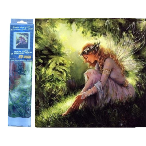 Norimpex Diamantový obrázek malování 30x40cm - Lesní víla ~ 1