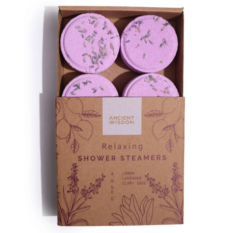 Povzbuzující aromaterapie do sprchy 4ks - Relaxační (fialová) ~ 3