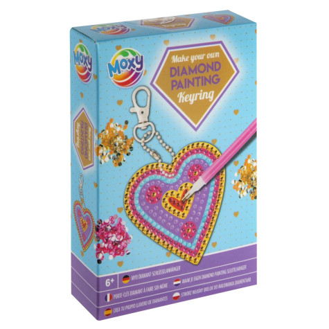 Moxy Diamantový přívěsek klíčenka - Srdce ~ 1