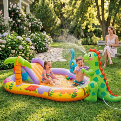 Intex 56139 Nafukovací hrací centrum Dinopark 201x157x69cm