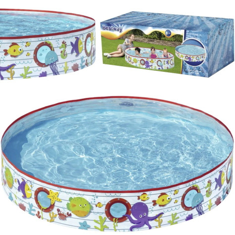 Bestway 55029 Expanzní dětský bazén 152x25cm Podmořský svět ~ 6
