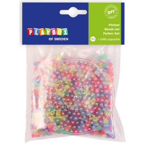 Playbox Zažehlovací korálky malá sada Kolečko 1000ks ~ 1