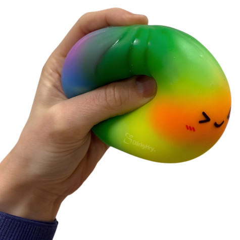 Squishy Dumpling RAINBOW duhový velký mačkací knedlíček 9 cm (Mystery box) ~ 2