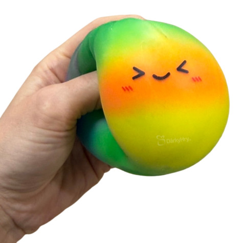 Squishy Dumpling RAINBOW duhový velký mačkací knedlíček 9 cm (Mystery box) ~ 3