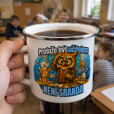 Ahome Plecháček 330 ml - Protože být učitelem není sranda - modrý