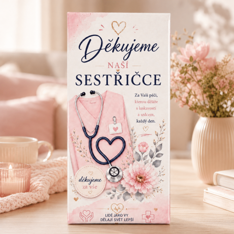 Dárková mléčná čokoláda 100 g - Děkujeme naší sestřičce ~ 2