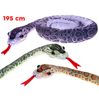 Plyšový had 195 cm