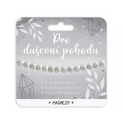 Nekupto Náramek s polodrahokamy Magnezit - Pro duševní pohodu