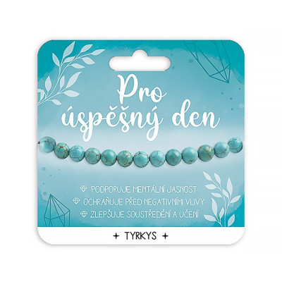 Nekupto Náramek s polodrahokamy Tyrkys - Pro úspěšný den