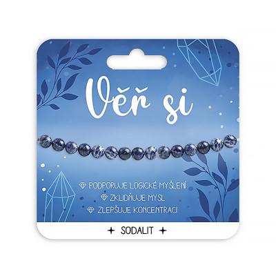 Nekupto Náramek s polodrahokamy Sodalit - Věř si