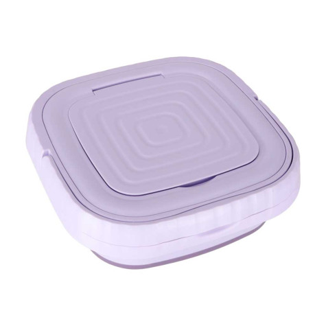 Cestovní přenosná mini pračka skládací 8l fialová ~ 6