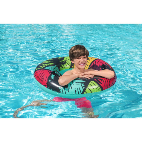 Bestway 36350 Nafukovací kruh Coastal Castaway Palmy 91 cm ~ 1