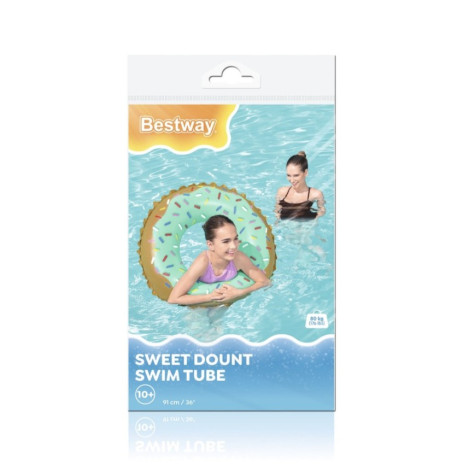 Bestway 36300 Nafukovací kruh Donut zelený 91 cm ~ 5