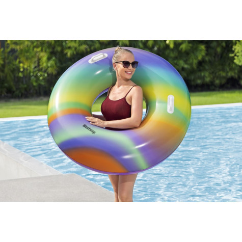 Bestway 36352 Nafukovací kruh Rainbow duhový 119cm ~ 1
