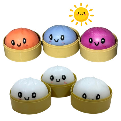 Squishy Dumpling UV MINI měnící barvu mačkací knedlíček 5 cm (Mystery box)