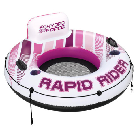 Bestway 43953 Nafukovací křeslo s opěradlem Rapid rider růžové 122 cm ~ 2