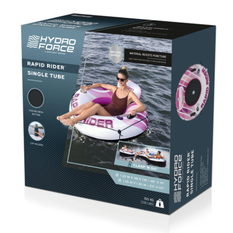 Bestway 43953 Nafukovací křeslo s opěradlem Rapid rider růžové 122 cm ~ 9