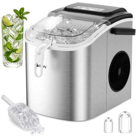 Elektrický výrobník ledu 1,2 l stříbrný Ruhhy 27709 ~ 1
