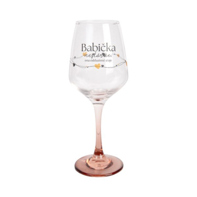 Albi Sklenice na víno 350 ml - Babička nestárne