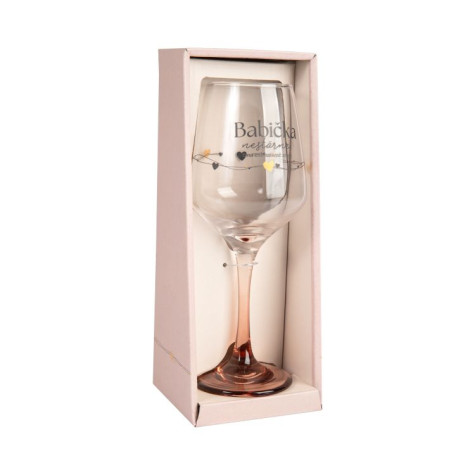 Albi Sklenice na víno 350 ml - Babička nestárne ~ 2