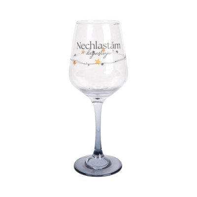 Albi Sklenice na víno 350 ml - Nechlastám, degustuji