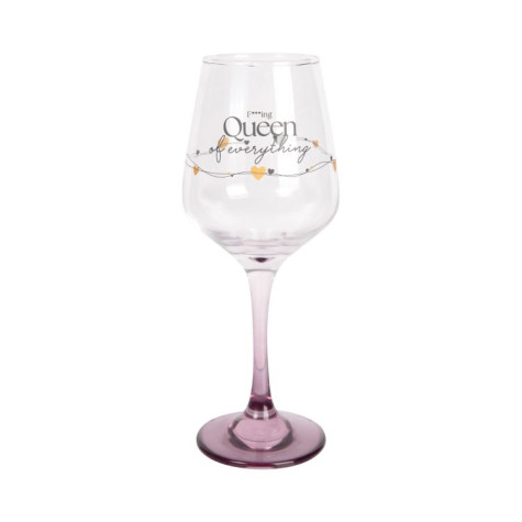 Albi Sklenice na víno 350 ml - Queen of everything ~ 1