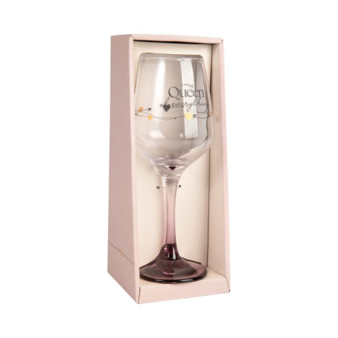 Albi Sklenice na víno 350 ml - Queen of everything ~ 2