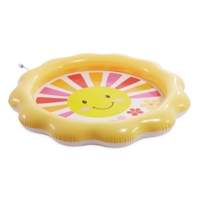 Intex 56126 Nafukovací dětský bazén s fontánkou Slunce 104x104x13cm