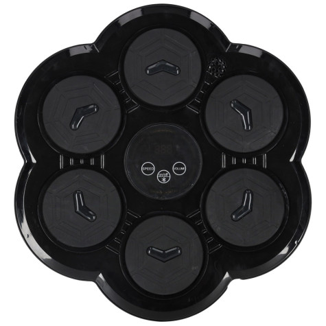 Nástěnný boxérský trenažér LED USB 6 zón kulatý černý ~ 2